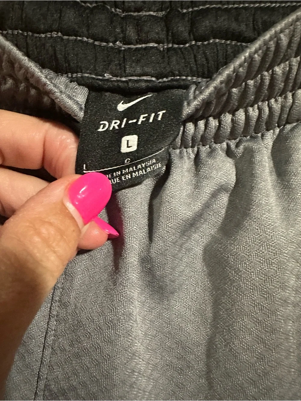 Nike Grey and Black Boys’ Athletic Shorts